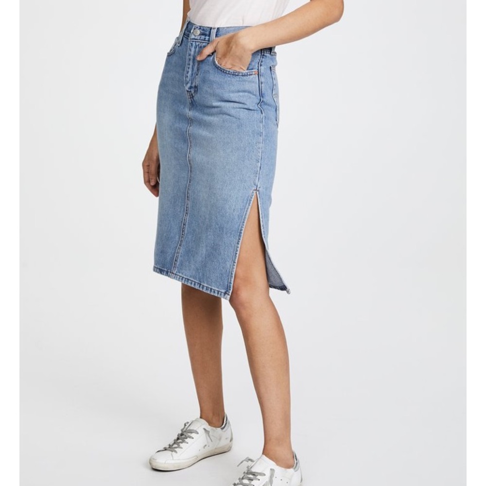 Levi’s premium side slit skirt
